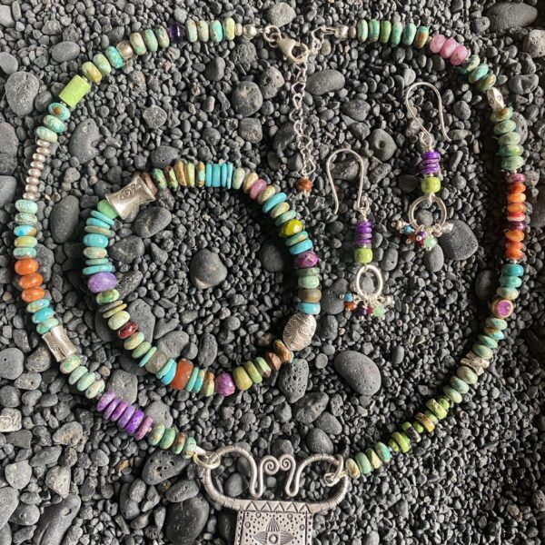 One of a Kind Spirit Lock with Sugilite and Spiny Oyster