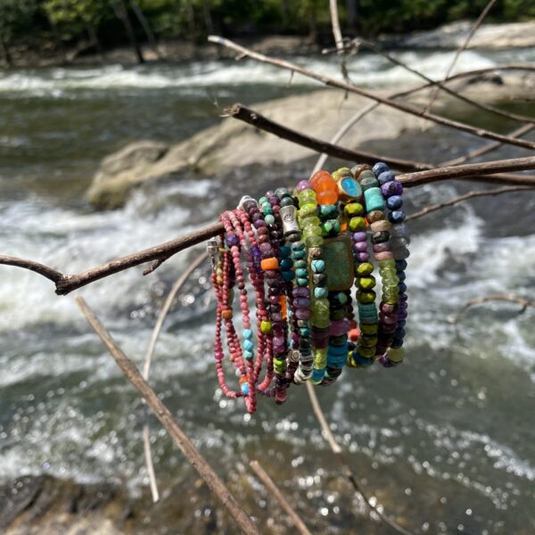 Blue Coral Stretch Bracelet