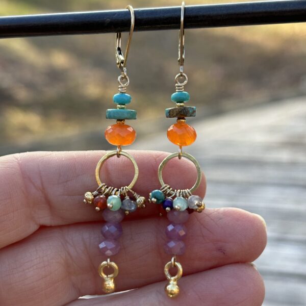 Sale Dragonfly Golden Earrings #518