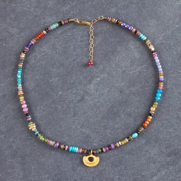 Tourmaline Gold Margaritaville with Columbian Pendant Necklace