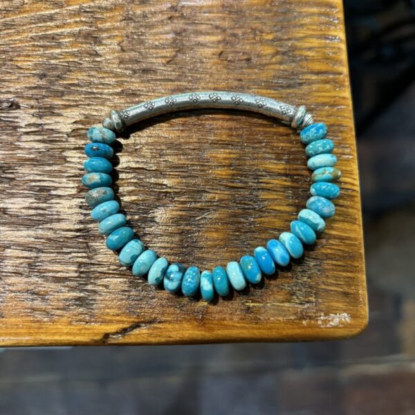 Robin's Egg Turquoise silver bracelet
