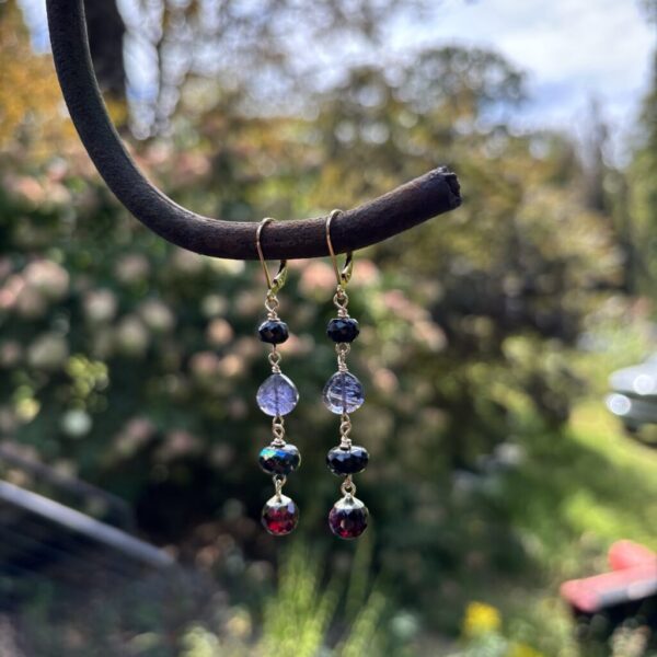 The Raven Golden Earrings