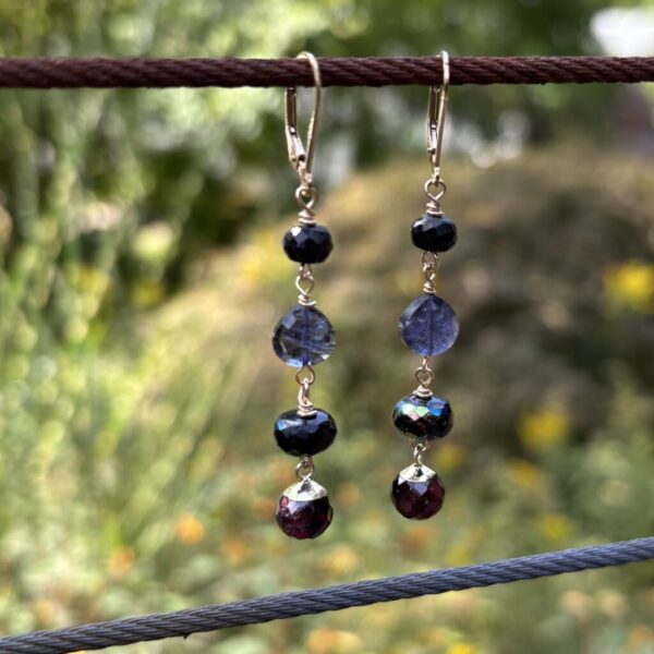 The Raven Golden Earrings