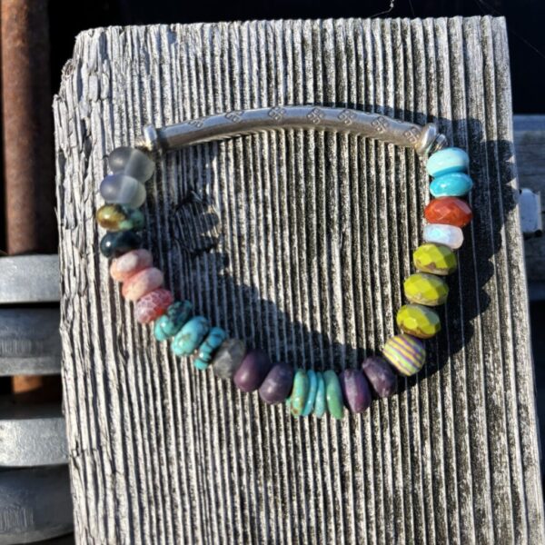 The Gob Stopper Silver Stretch Bracelet