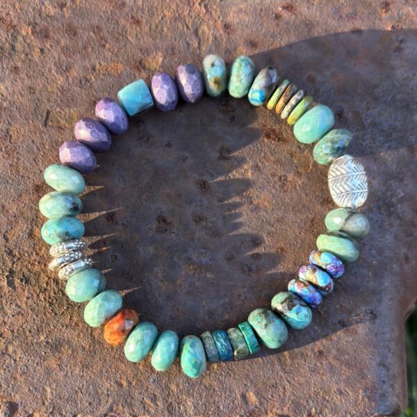 The She Hulk Chrysacolla Stretch Bracelet