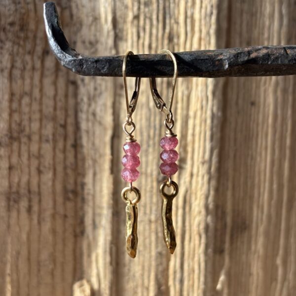 Morganite Golden Earrings Sale