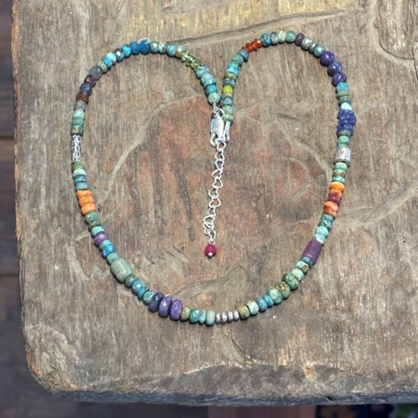 Serendipity Silver Turquoise Necklace