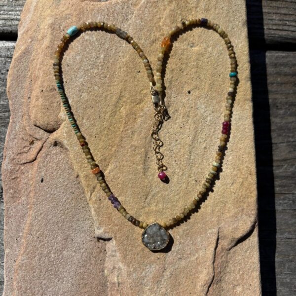 No Clue Druzy Necklace Sale