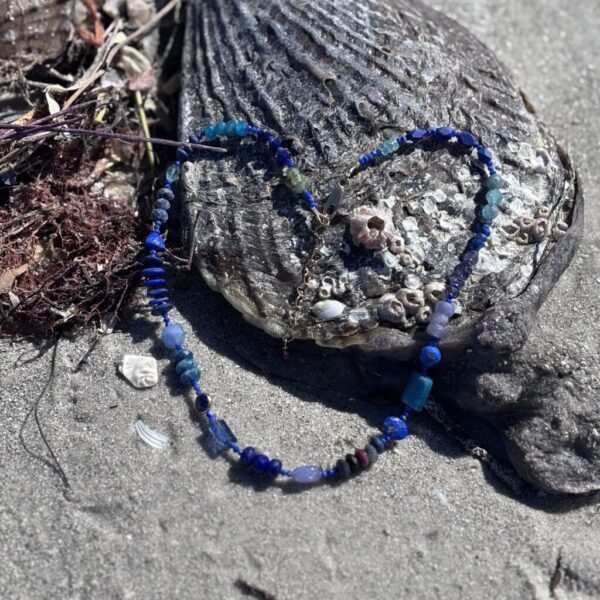 Rhapsody In Blue Necklace in Silver