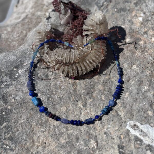 Rhapsody In Blue Necklace in Gold
