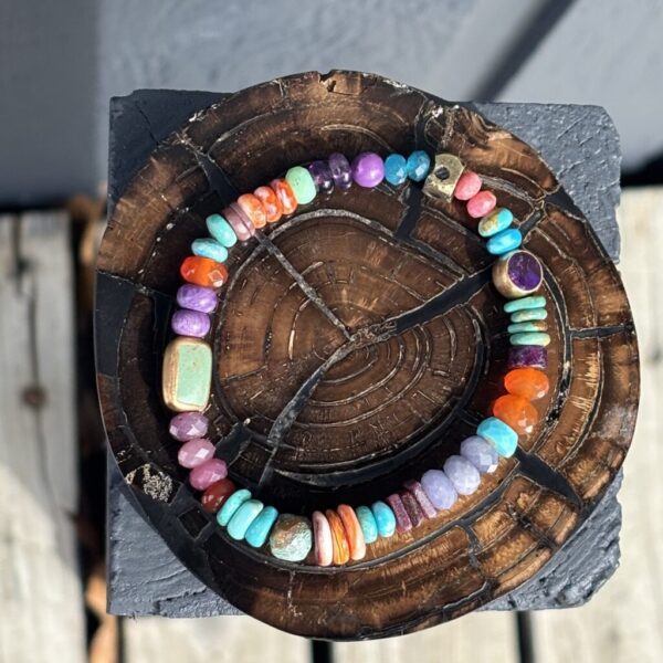 Sunset Over Ocean With Dock Stretch Bracelet