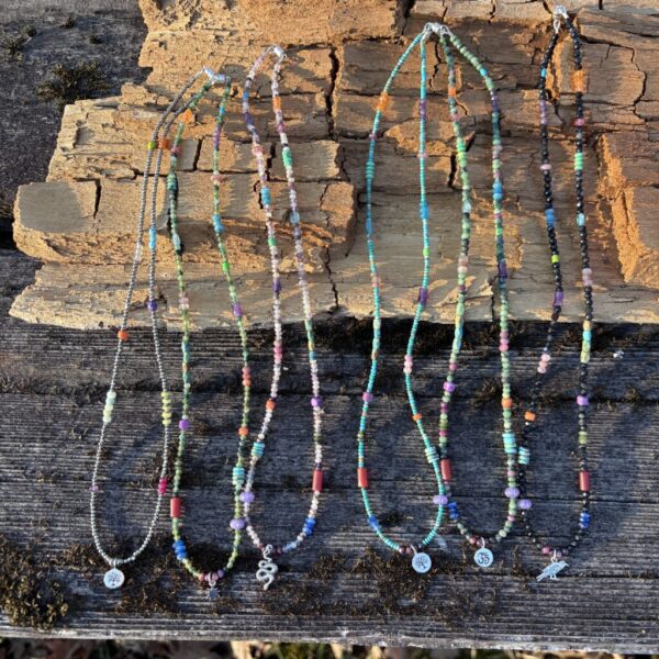 Bud and Blossom Silver Magnetic Necklace