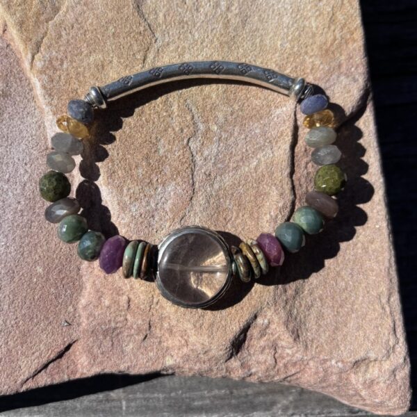 Seize the Quartz Silver Stretch Bracelet