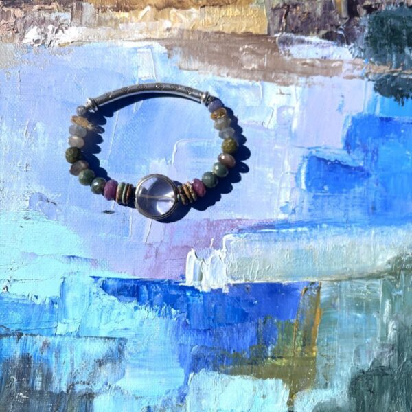 Seize the Quartz Silver Stretch Bracelet