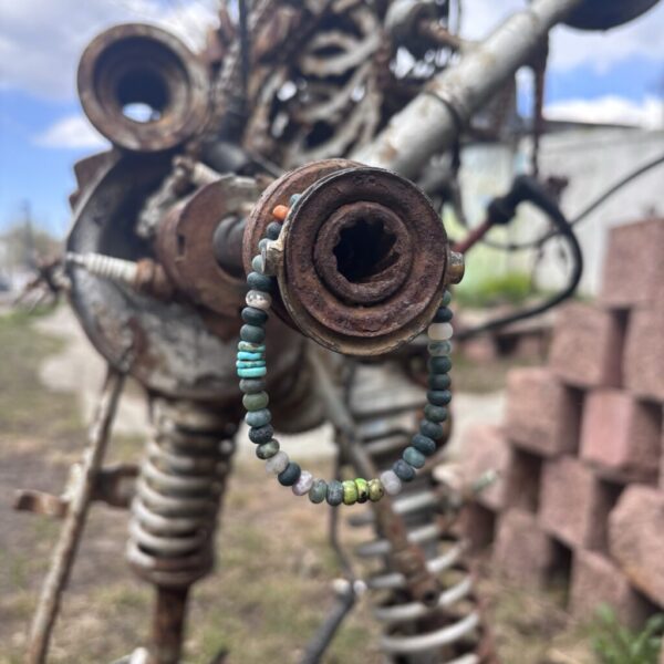 Moss Jasper Stretch Bracelet