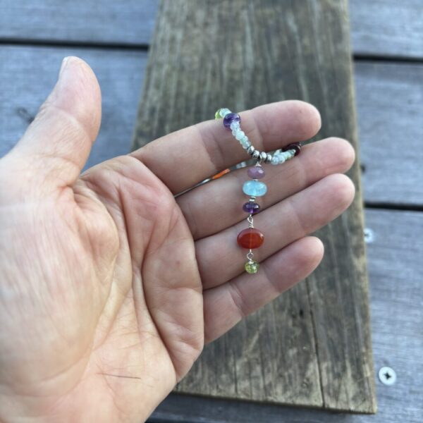 One of a Kind Spring Fling Silver Necklace