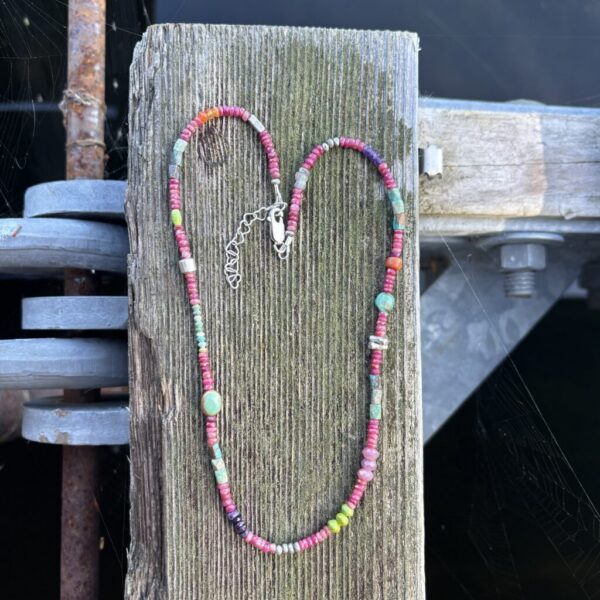 Ruby Silver Necklace Sale